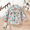 Children Kids Toddlers Fashion Boys Lapel Long-Sleeved Printed Shirt