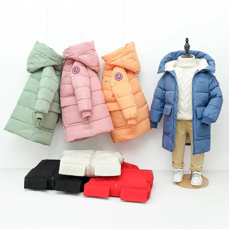 Kids Toddler Girls Boy Fashion Long Hooded Bubble Coat