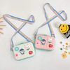 Kids Girls Fashion Sweet Candy Color Cartoon Bunny Fish Flower Silicone Mini Square Crossbody Bag