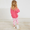 (Buy 1 Get 1) Kids Toddler Big Boys Spring Autumn Fashion Casual Cute Solid Color Letter Heart Round Neck Long Sleeve Trousers Set