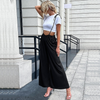 Women'S Clothing High Waist Tie Wide Leg Pants Suspenders Pants