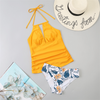 Women Fashion Halter Neck Two-Piece Separates Swimwear