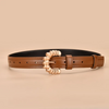 Women Simple Fashion Irregular C-Shaped Buckle Belt