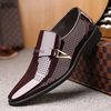 Men'S Fashion Pointed Toe Hollow Breathable Pu Leather Shoes