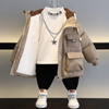 Winter Teen Kid Casual Warm Hooded Coat