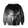 Kids Glowing Wolf Printed Sweatshirt