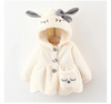 Toddler Girls  Casual  Solid Color Fleeces Long Sleeve Hooded Coat