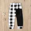 Children Kids Baby Fashion Boys Plaid Casual Pants