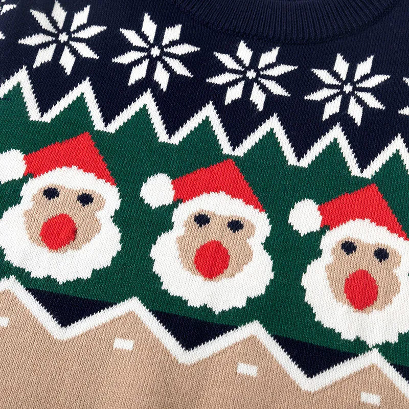 Kids Toddler Girls Boy Fashion Fall Winter Santa Sweater