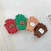 (Buy 1 Get 1) Kids Winter Cute Cartoon Bear Knitwear Finger Gloves