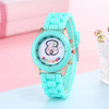 Kids Cute Silicone Band Candy Color Colorful Cartoon Bear Watch