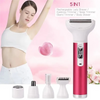 Women Simple USB Charging Multifunctional Hair Removal Device Eyebrow Trimmer