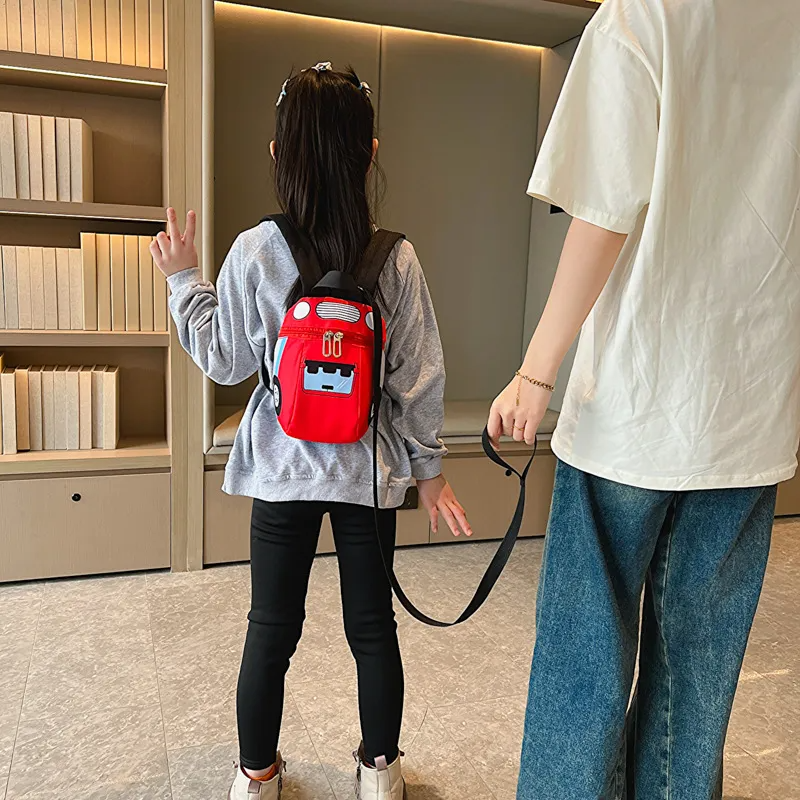 Children Kids Baby Fashion Cartoon Car Canvas School Bag Backpack