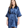 Women Solid Color Mid-Length Homewear Sleep-Robe