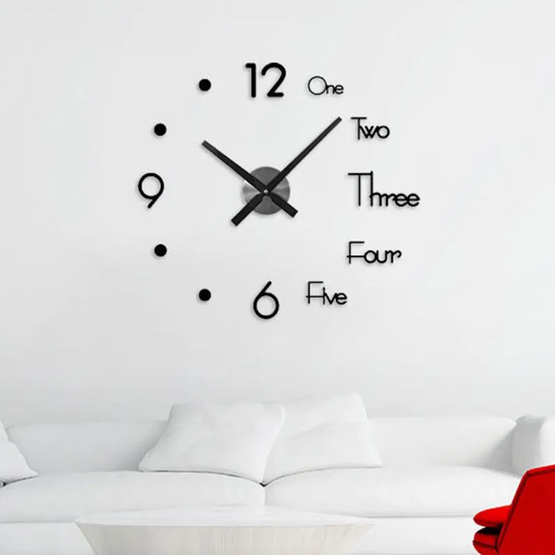 (Buy 1 Get 1) Minimalist Non Perforated DIY Wall Sticker Clock