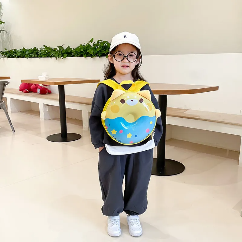 Children Kids Toddlers Fashion Girls Cartoon Animals Round School Bag Backpack