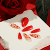 ( Buy 1 Get 2 ) Valentine Day Women Fashion Red Little Love Wearable False Nails