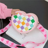 Kids Girls Fashion Sweet Candy Color Heart Shaped Silicone Mini Crossbody Bag