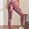 Women Leisure Marble Pattern Yoga Leggings