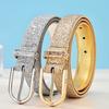 (Buy 1 Get 1) Women Chic Glitter Solid Color PU Belt