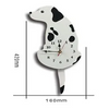 Cartoon Tail Wagging Dog Shape Acrylic Wall Clock