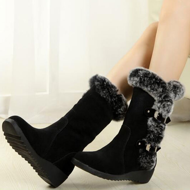 Women Winter Thick Bottom Boots Shoes