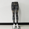 New Spider Web Print High-Waisted Elastic Sports Leggings Pants