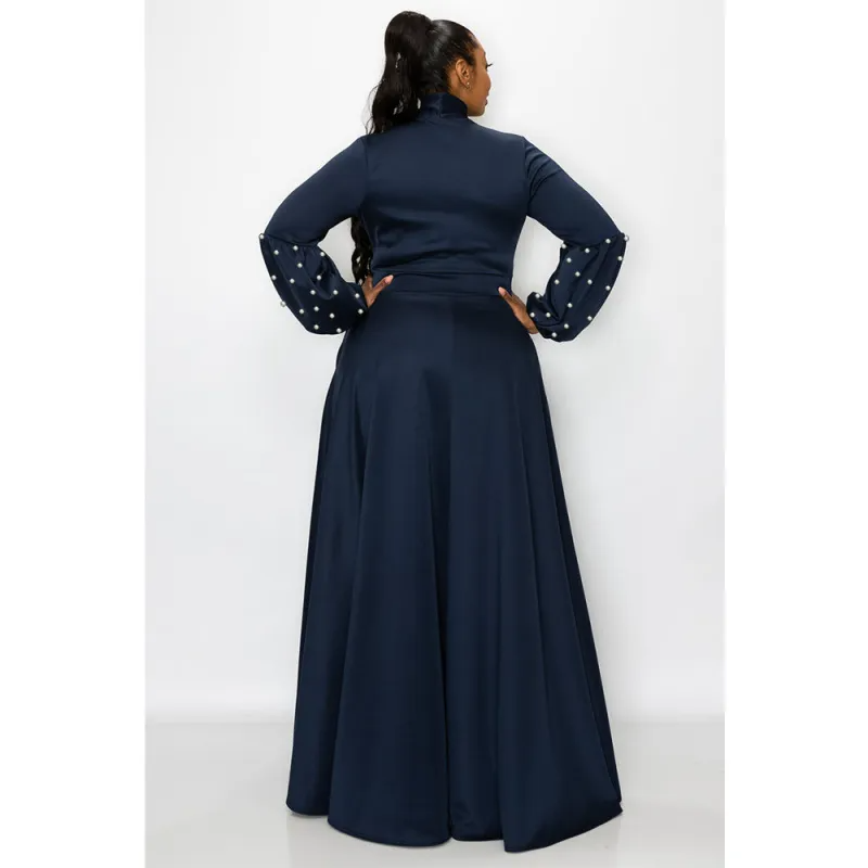 Ramadan /Eid Women Plus Size Fashionable Loose Solid Color Dress