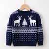 Kids Toddler Boys Girls Fashion Casual Christmas Long Sleeve Round Neck Knitwear