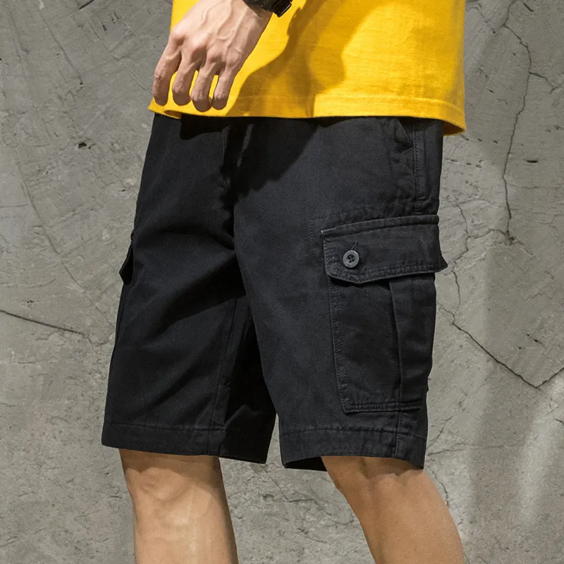Men Fashion Casual Loose Summer Thin Cargo Shorts