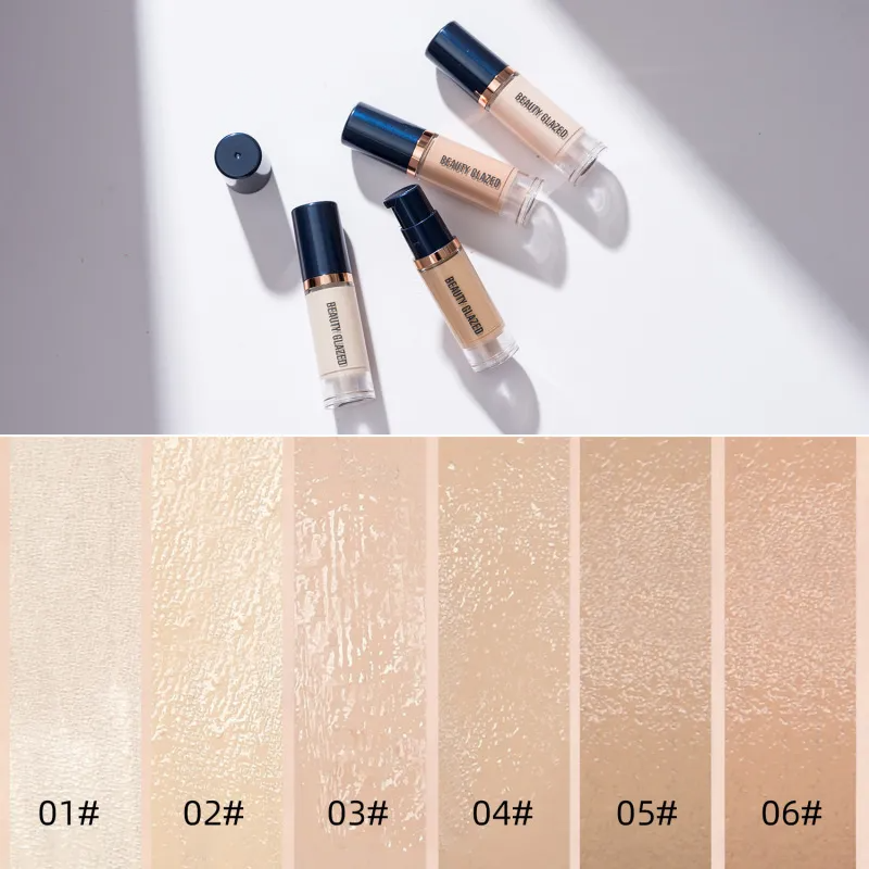 (Buy 1 Get 2) Beauty Glazed 6-Color Long-Lasting Concealer Not Stick To Powder Liquid Foundation