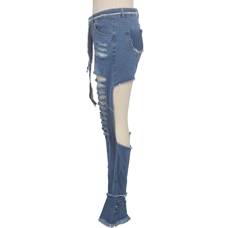 Women Personality All-Match Ripped Jeans