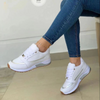 Women Fashion Plus Size Flat Round-Head Colorblock Sneakers