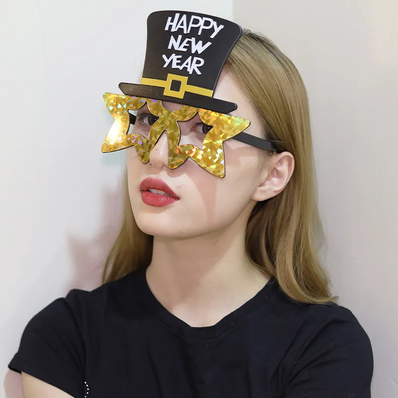 (Buy 1 Get 1) Happy New Year Star Glasses Party Props