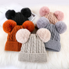 (Buy 1 Get 1) Women Plush Winter Knitted Fluffy Ball Warm Hats