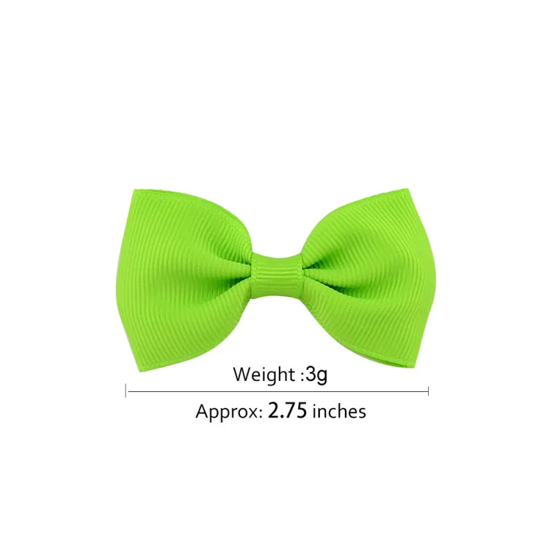 Girls Basic Solid Color Bow Hairpin