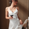 Ladies Imitation Silk Pajamas Sexy Fashion Underwear Suspender Skirt Lace Lace Nightdress Ice Silk Pajamas