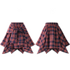 Women'S Fashion Casual Plaid Irregular Skirt