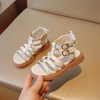 Children Kids Baby Fashion Girls Soft Bottom Open Toe Buckle Ankle Strap Sandals Shoes