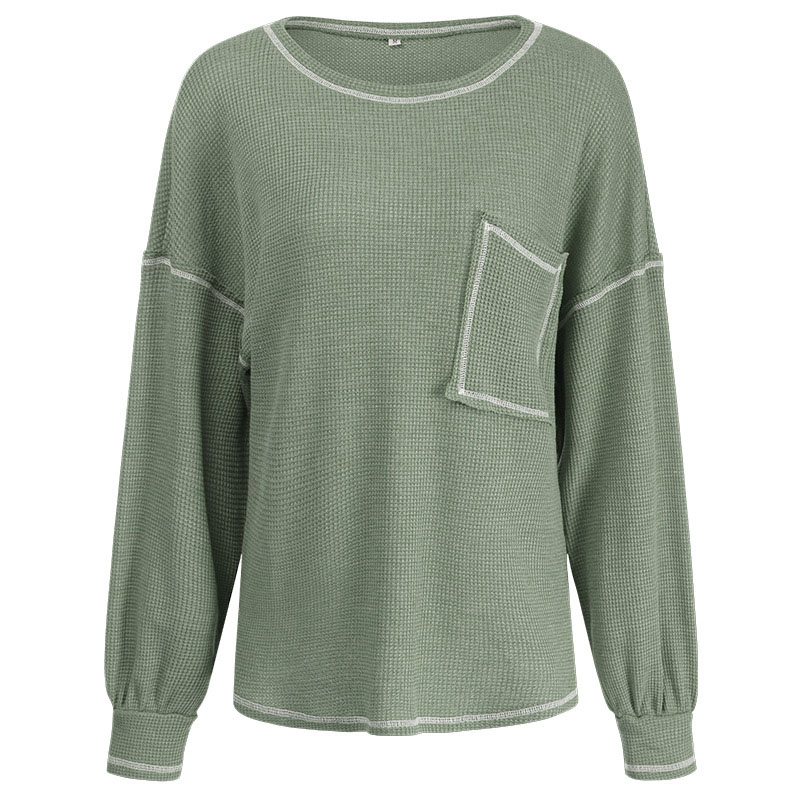 Women Causal Solid Color Sweatshirt