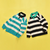 Children Kids Toddlers Fashion Boys Girls Striped Long Sleeve Polo Shirt