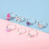 (Buy 1 Get 2) Children Kids Baby Fashion Girls Cute Princess Adjustable Ring Set
