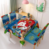 (Buy 1 Get 1) Christmas Cartoon Fashion Santa Bell Snowman Printed Tablecloth Tableware