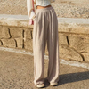 Women'S Fashion Casual High Waist Straight Wide Leg Pants