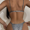 Women'S Sexy Symphony Bronzing Backless Bikini Two-Piece Swimsuit