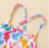 Children Kids Baby Fashion Girls Cute Multicolor Dinosaur Print Split Swimsuit 2pcs Set