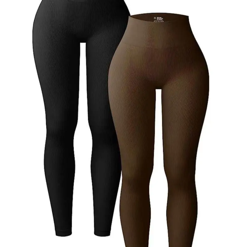 Women Sports Yoga Tight High Waist Solid Color Leggings Pants