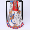 (Buy 1 Get 2) Women'S Fashion Sailboat Chain Silky Imitation Silk Large Square Scarf