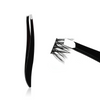 Segmented Eyelashes Fluffy Single Cluster False Eyelashes With Tweezers Transparent Eyeliner Set