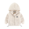 Kids Toddler Girls Boy Fashion Fall/Winter Thick Sherpa Grain Fleece Embroidered Hooded Jacket